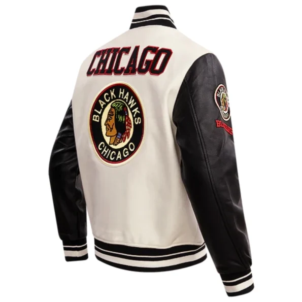 chicago blackhawks varsity jacket