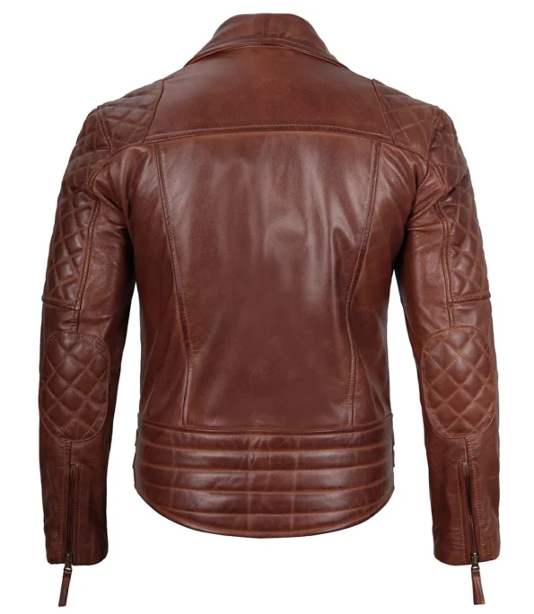 Men's Dark Brown Asymmetrical Leather Jacket