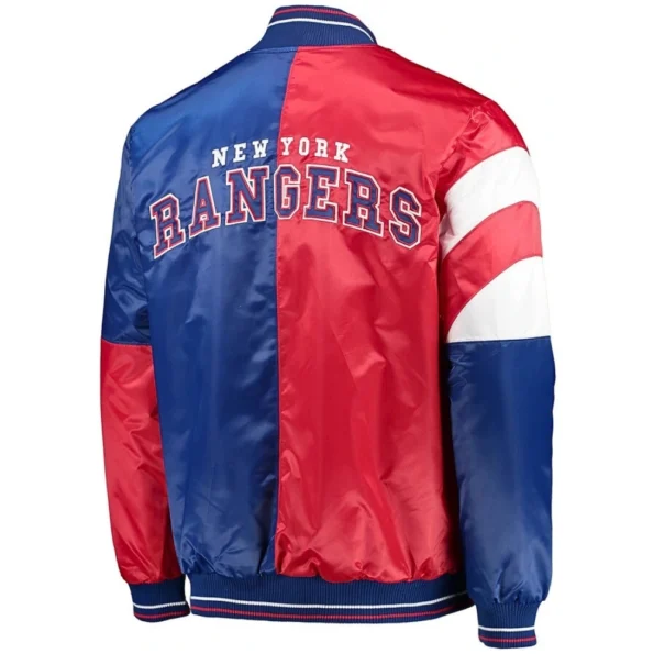 new york rangers leader satin jacket