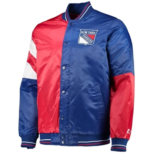 new york rangers the leader satin jacket