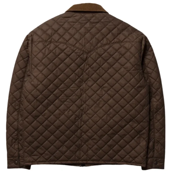 kevin-costner-yellowstone-s04-brown-quilted-jacket