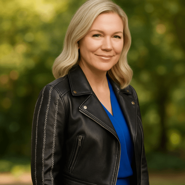 Abby Newman Black Leather Jacket