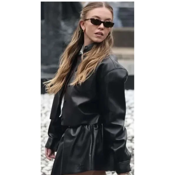sydney-sweeney-miu-miu-pfw-2025-black-jacket
