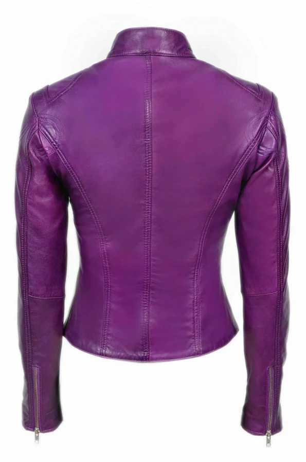 Women’s Slim Fit Biker Leather Jacket