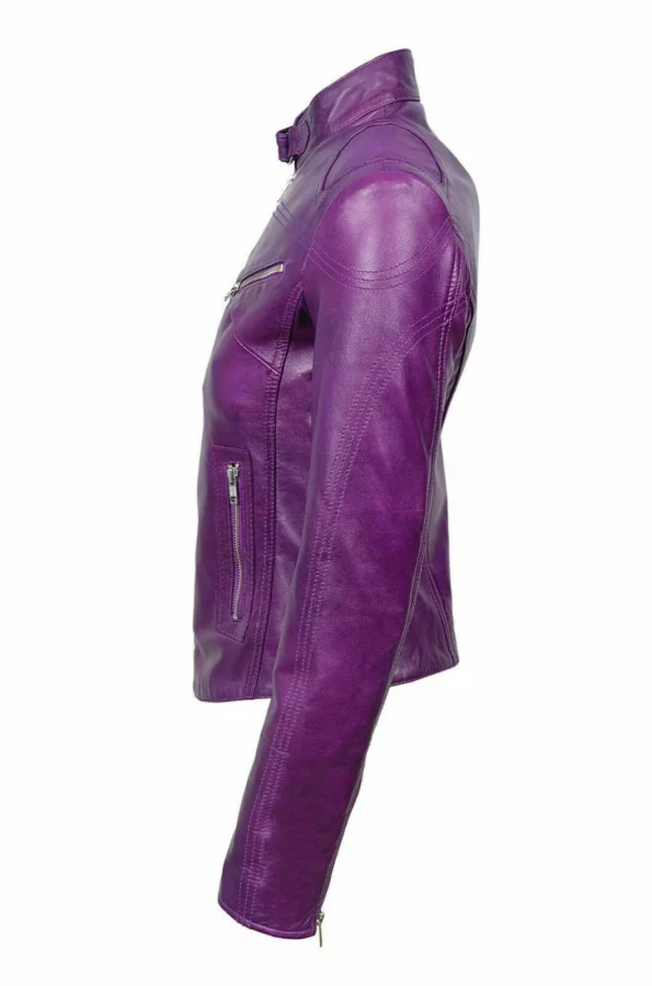 Women’s Slim Fit Biker Leather Jacket