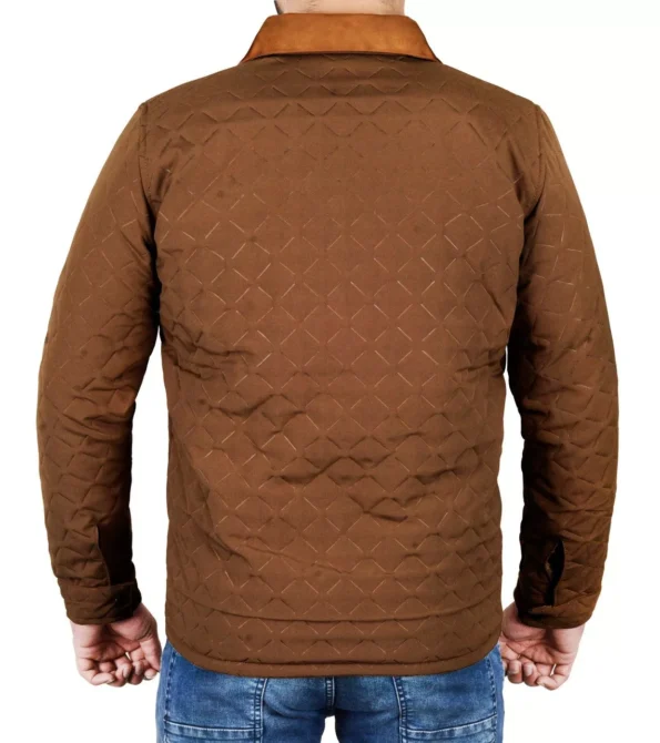 John Dutton Yellowstone Season 4 Quilted Jacket