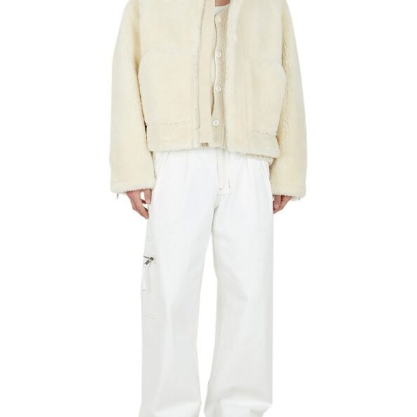 Jacquemus Le Mantea Pastre Shearling Fur Jacket