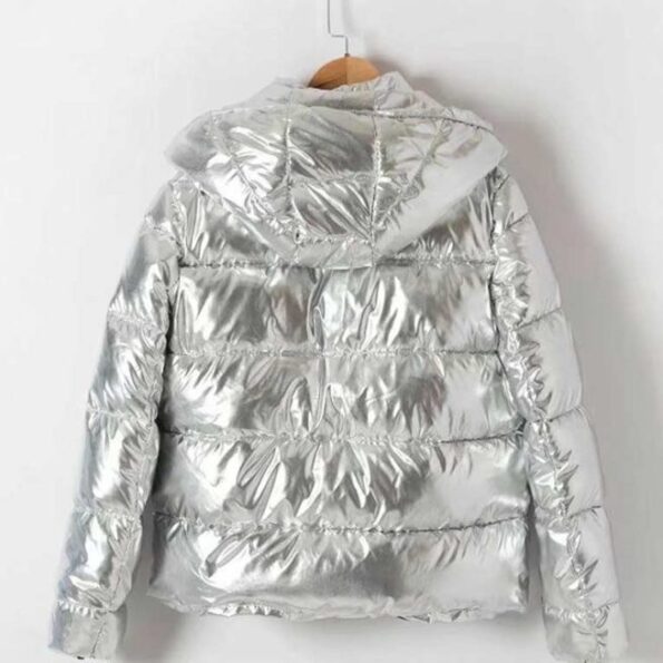 Silver Puffer Down Jacket