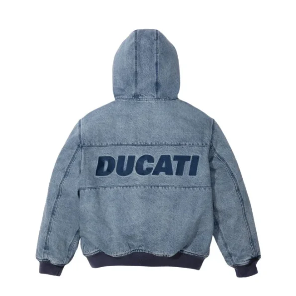 Supreme x Ducati Hooded Racing Blue Jacket