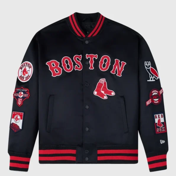OVO MLB Boston Red Sox Replica Varsity Jacket.