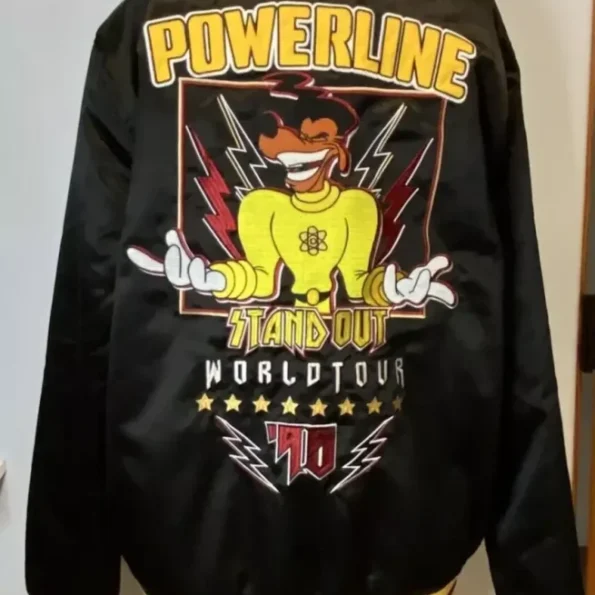 Bomber Jacket Inspired Disney A Goofy Movie Powerline Tour.