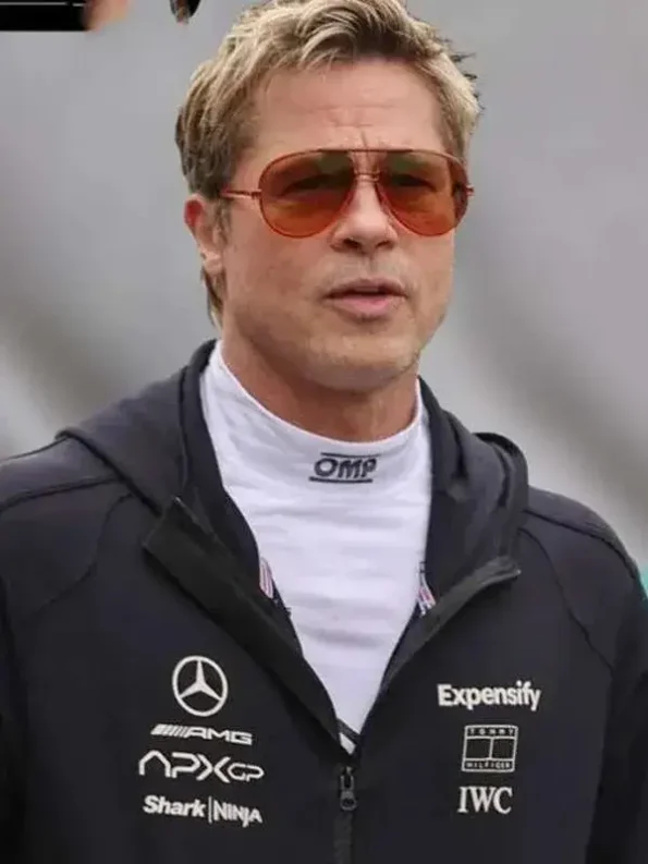 Brad Pitt F1 2025 Black Hoodie