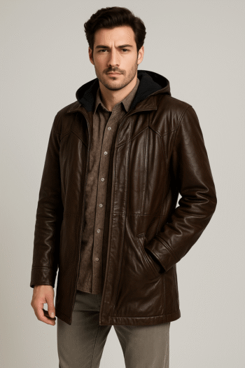 Red One 2024 Chris Evans Brown Leather Jacket