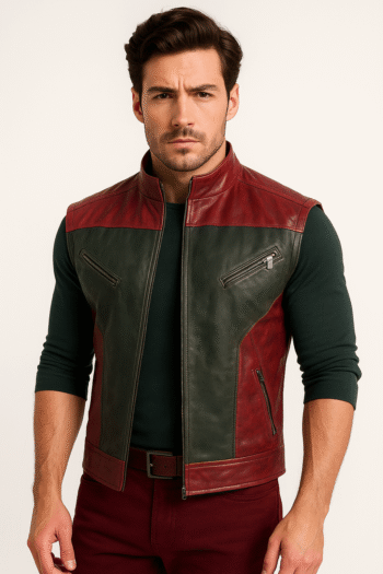 Red One 2024 Dwayne Johnson Leather Vest
