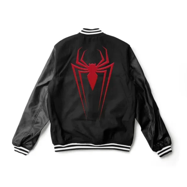 Spider-Man Black Varsity Jacket