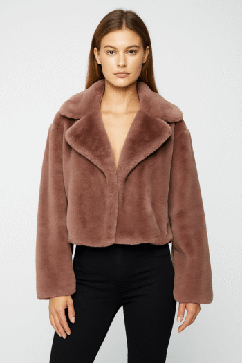 12 Dates of Christmas Faith Fernandez Faux Fur Jacket
