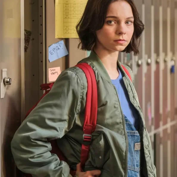 Emma Myers A Good Girl&rsquo;s Guide to Murder Bomber Jacket