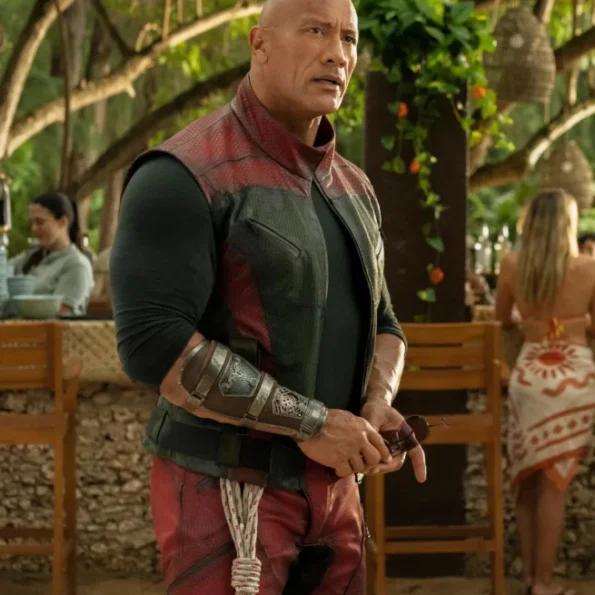 Red One 2024 Dwayne Johnson Leather Vest