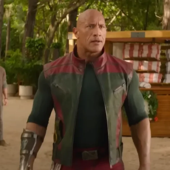 Red One 2024 Dwayne Johnson Leather Vest