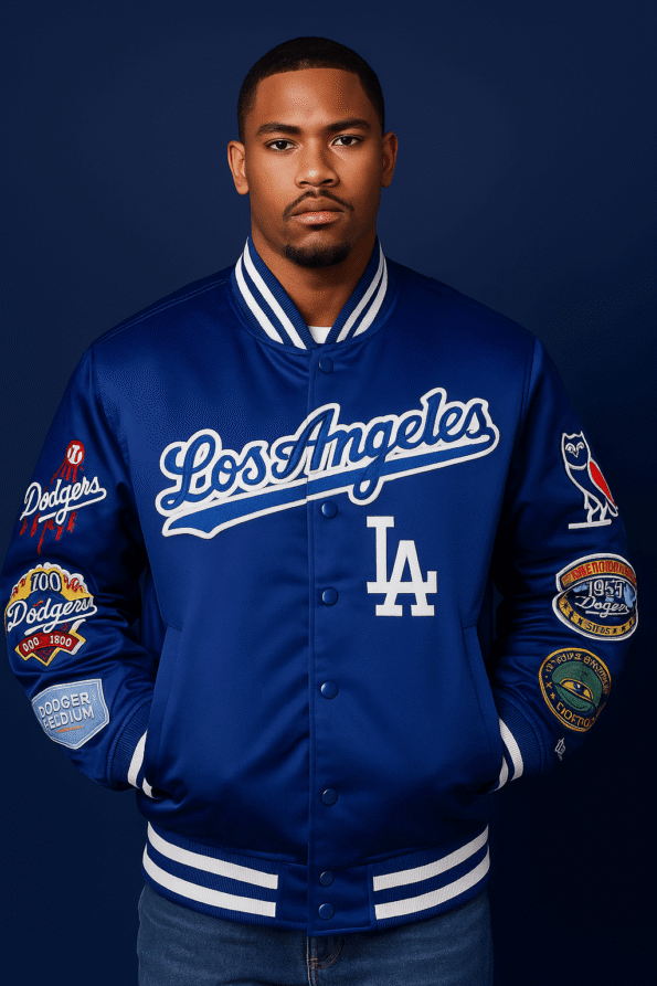 OVO Los Angeles Dodgers Replica Varsity Jacket