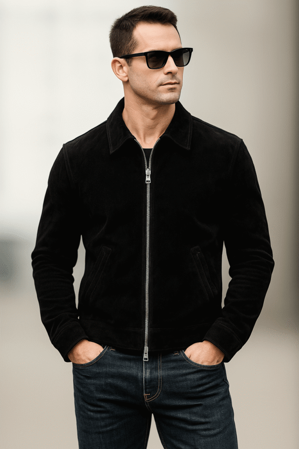 Brad Pitt F1 2025 Suede Leather Jacket