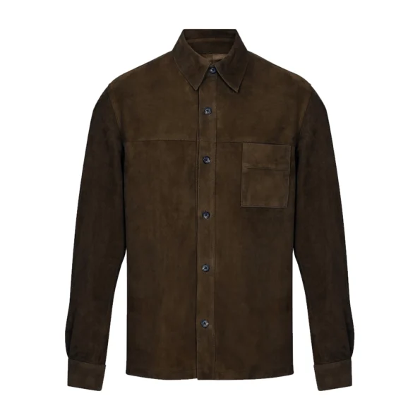 The Woman in Cabin 10 Guy Pearce Suede Jacket