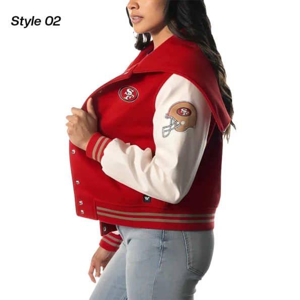 49ers Hooded Varsity Jacket