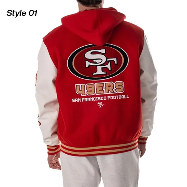 49ers Hooded Varsity Jacket