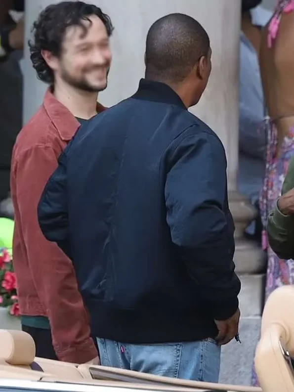 Eddie Murphy Beverly Hills Cop Axel F Blue Bomber Jacket