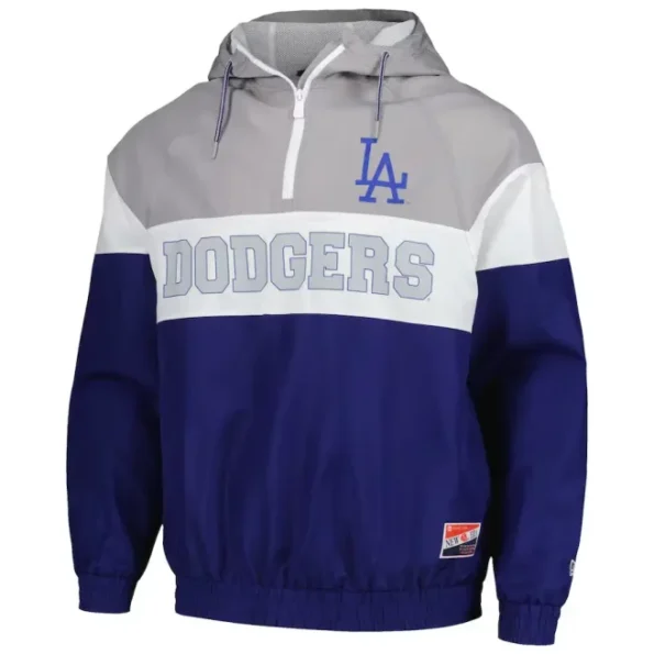 LA Dodgers New Era Royal Ripstop Windbreaker Jacket