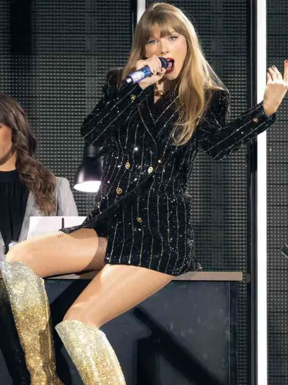 Taylor Swift Black The Women Jacket Inspired by The Eras Tour