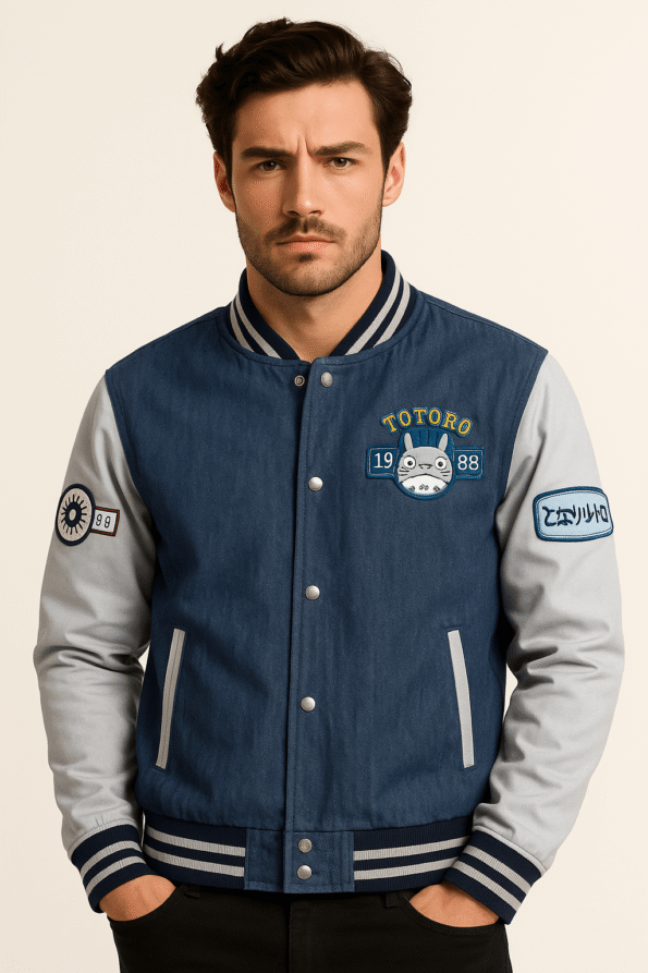 Studio Ghibli My Neighbor Totoro Circle Portrait Varsity Jacket