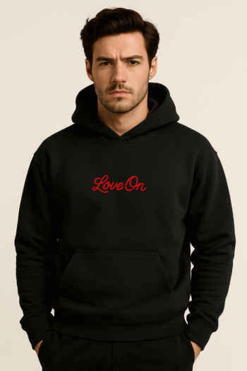 Selena Gomez Embroidered Love On Hoodie