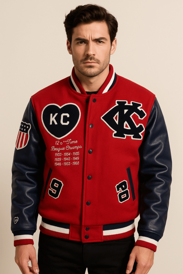 Kansas City Monarchs Vintage Inspired Varsity Jacket
