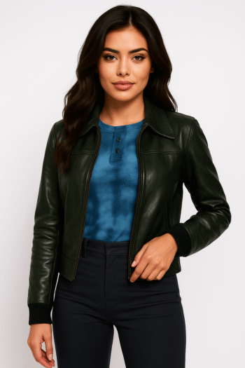The Crowded Room 2023 Sasha Lane Leather Jacket
