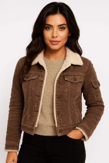 The Mother 2023 Jennifer Lopez Shearling Jacket