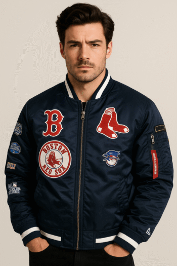 Boston Red Sox New Era x Alpha Industries Bomber Jacket