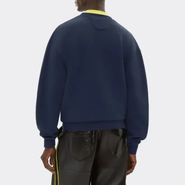 Ferrari Navy Silicone Logo Sweatshirt