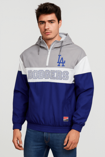 LA Dodgers New Era Royal Ripstop Windbreaker Jacket