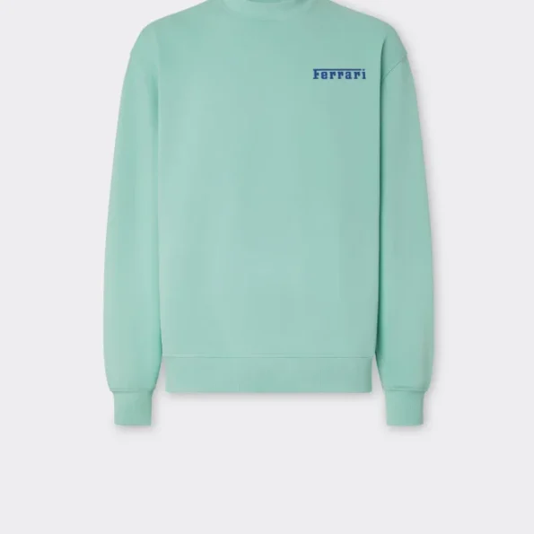 Ferrari Navy Silicone Logo Sweatshirt