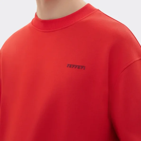 Ferrari Navy Silicone Logo Sweatshirt