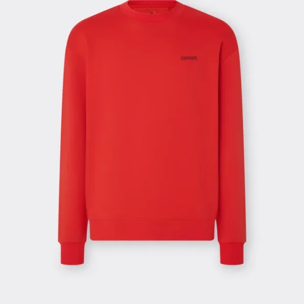 Ferrari Navy Silicone Logo Sweatshirt