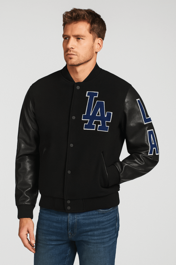 Los Angeles Dodgers Pro Standard Black Varsity Jacket