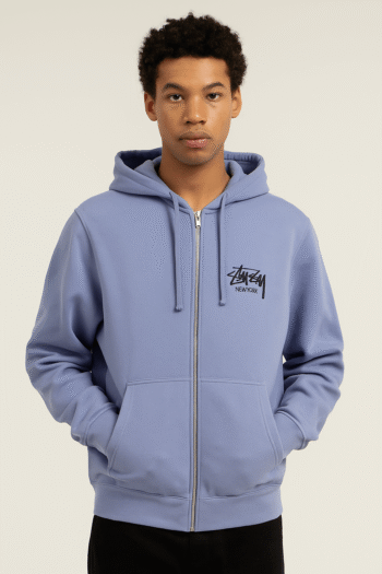 Stussy Stock New York Zip Hoodie &lsquo;Storm&rsquo;
