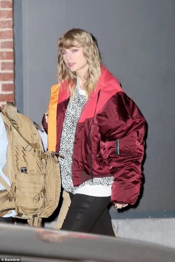 Taylor Swift Satin Bomber Jacket