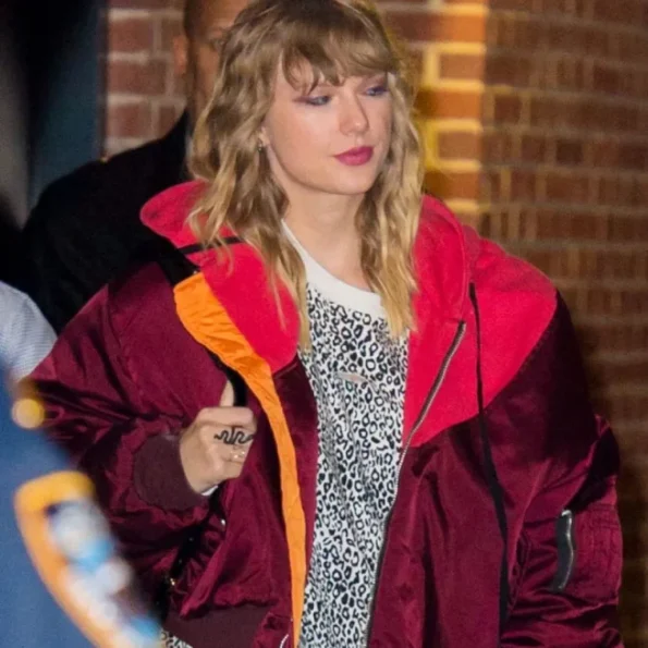 Taylor Swift Satin Bomber Jacket