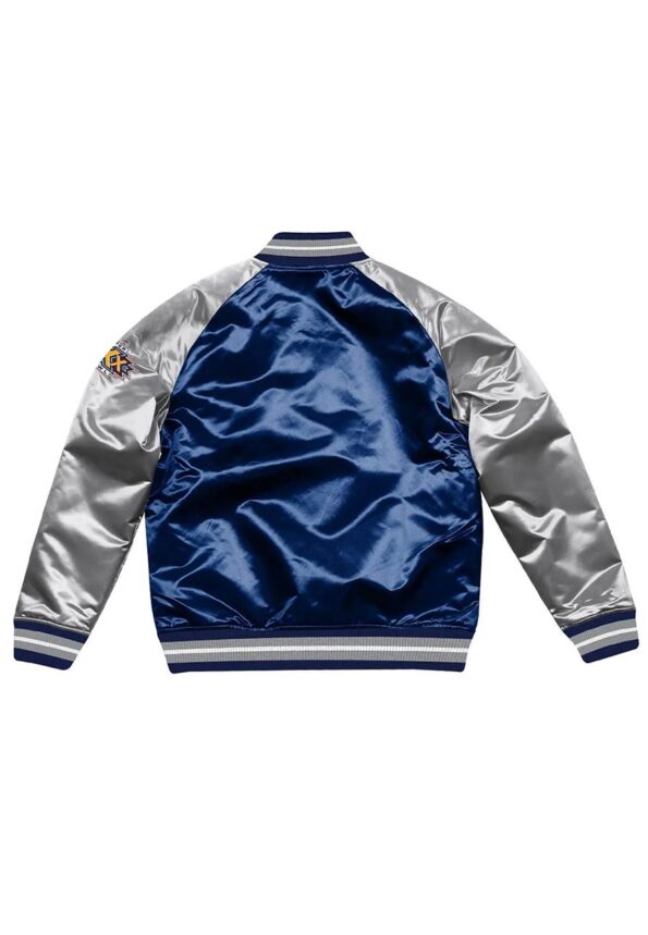 Dallas Cowboys Navy Blue and Silver Varsity Jacket