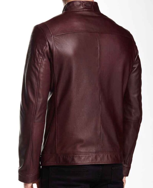 Stephen Amell The Flash Burgundy Leather Jacket