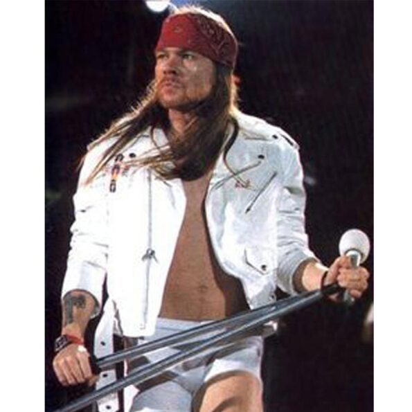 Guns N Roses Axl Rose White Jacket