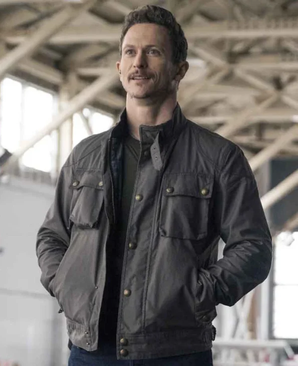 Men&rsquo;s Black Jacket &ndash; Jonathan Tucker Debris Style